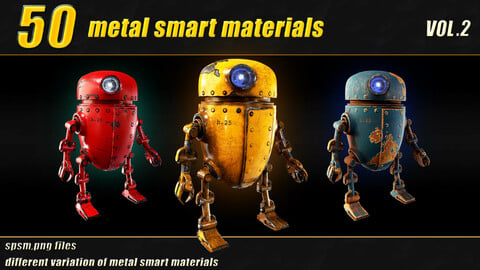50 high detail metal smart materials_vol02