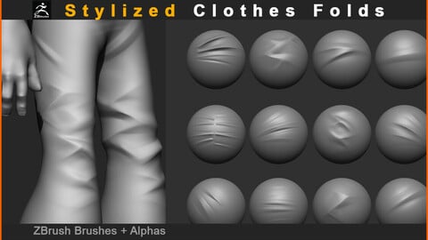 Stylized Clothes Folds