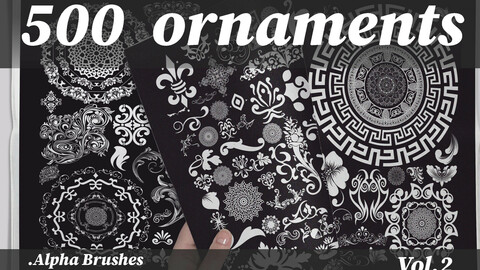 500 ornaments png (8k) vol.2