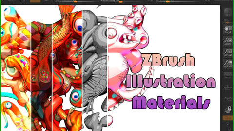 ZBrush Matcaps for illustrations / comics
