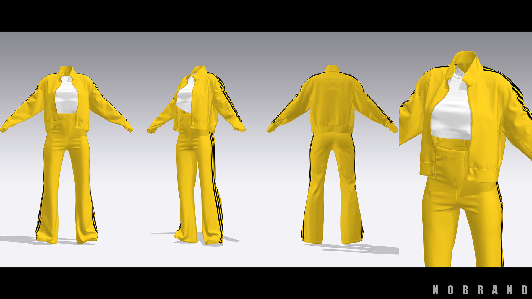 ArtStation - Womens - Training Outfit | Game Assets