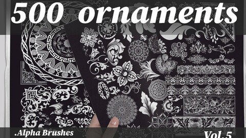 500 ornaments png (8k) vol.5