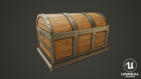 Medieval Treasure Chest - Wooden Chest X