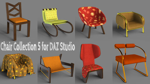 Chair Collection 5 for DAZ Studio