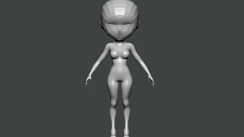 3D Model-BASE MESH0006