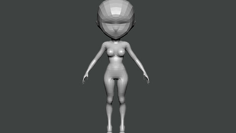 3D Model-BASE MESH0007
