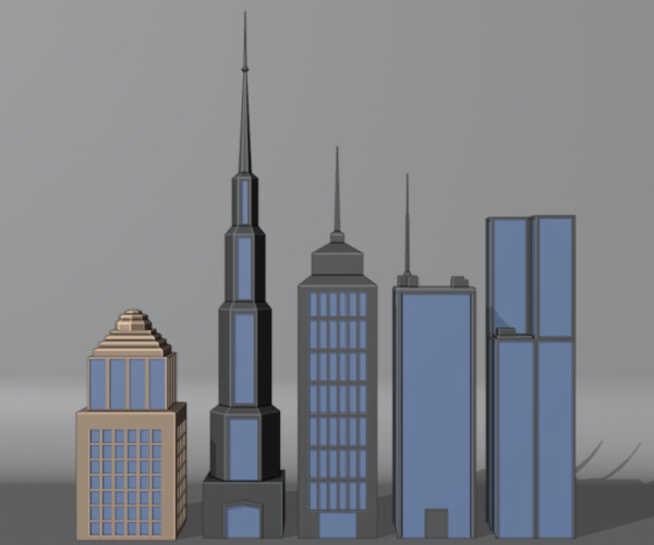 ArtStation - Low-Poly City Buildings Pack | Resources