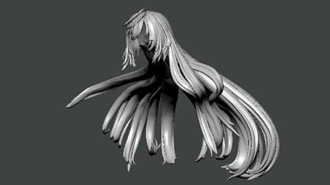 3D Model-HAIR0001