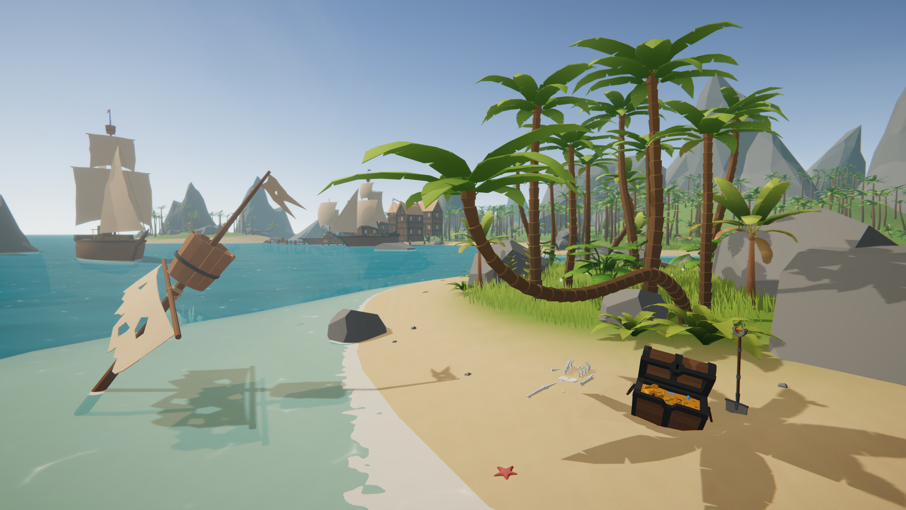 Lowpoly Style Tropical Pack in Environments - UE Marketplace