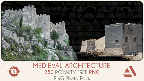 PNG Photo Pack: Medieval Architecture