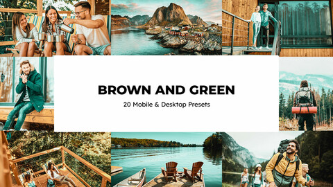20 Brown and Green LUTs & Lightroom Presets