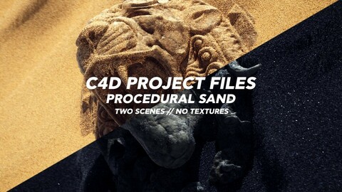 Procedural Sand scenes C4d/Octane
