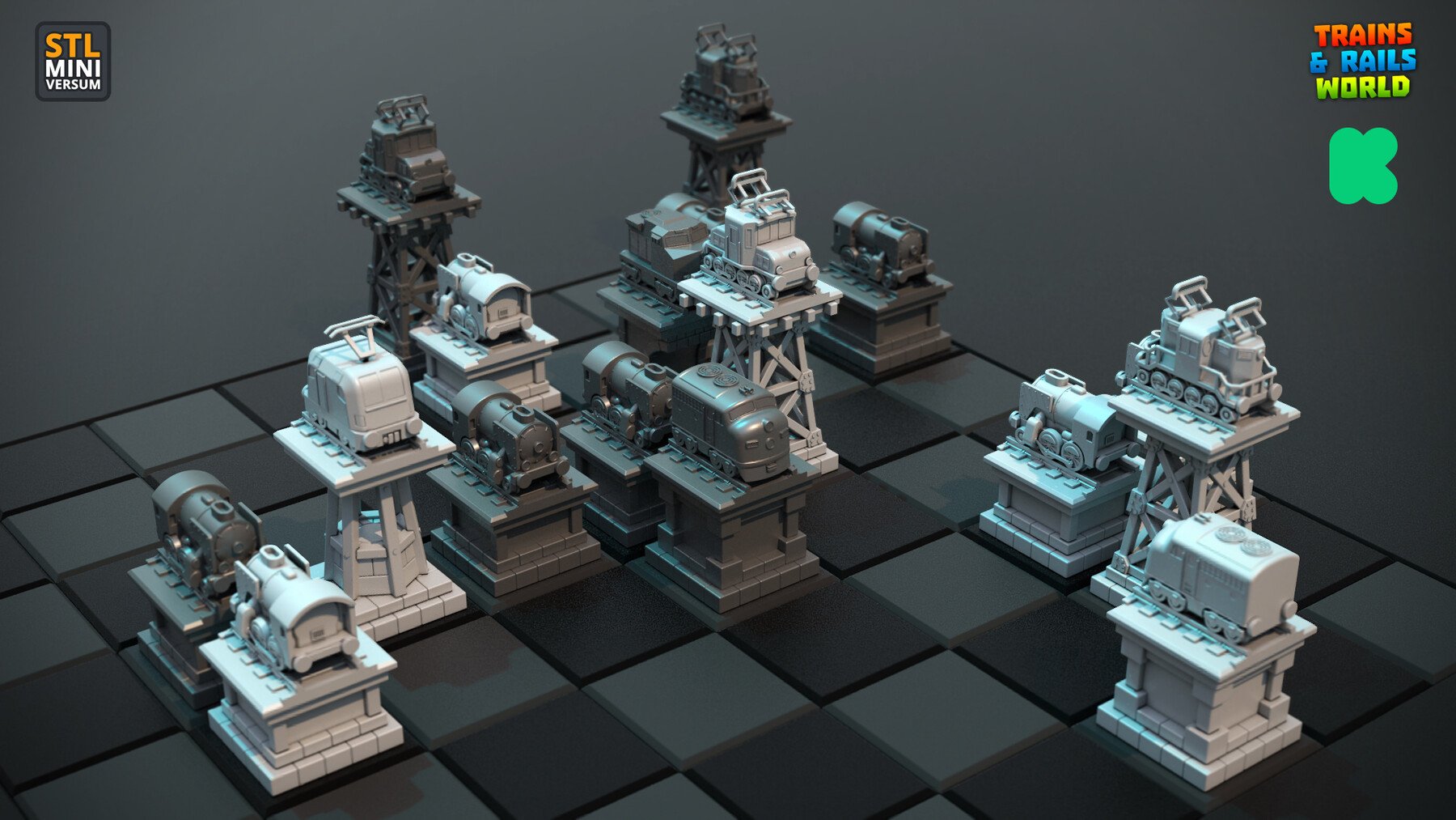 3D file Chess Basic Asset Revamp3d! - 3D Game Engine Asset Only ♟️・3D  printer design to download・Cults