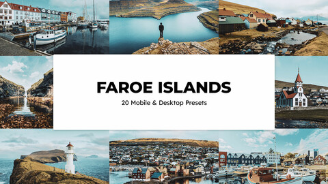 20 Faroe Islands LUTs & Lightroom Presets