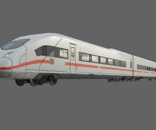 ArtStation - Modern Train - Trem Moderno Low-poly 3D model | Game Assets