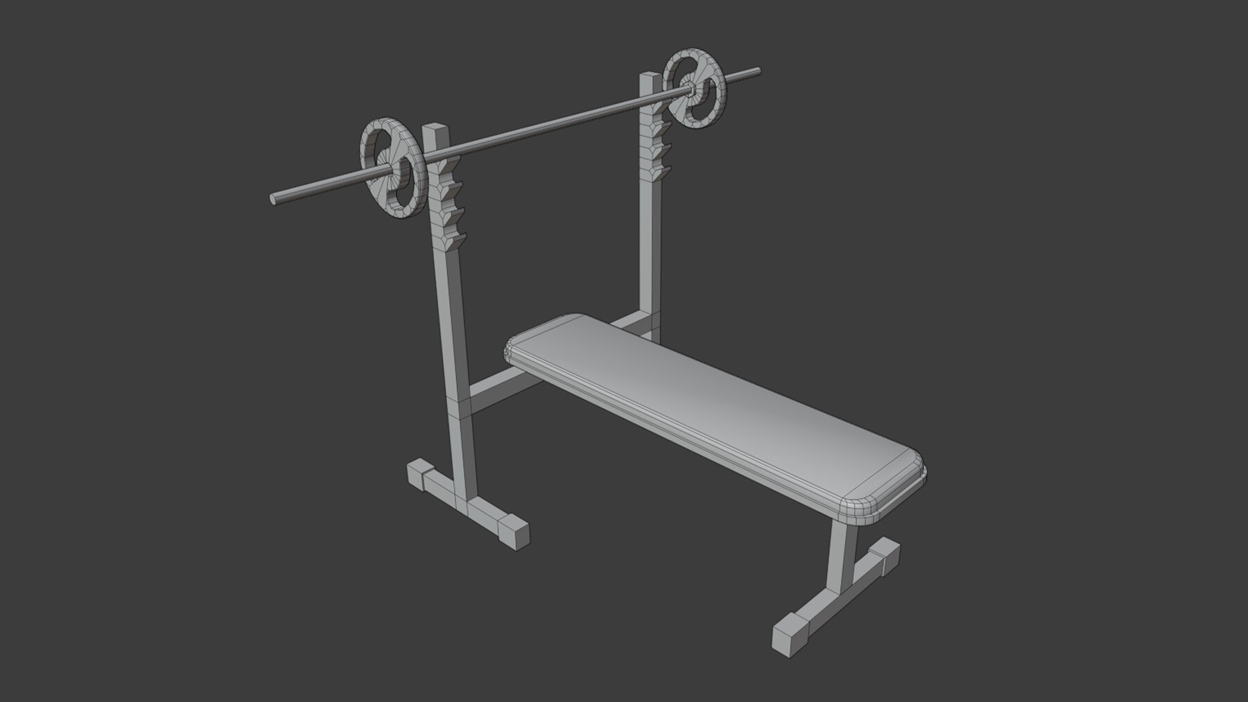 ArtStation Bench Press Game Assets