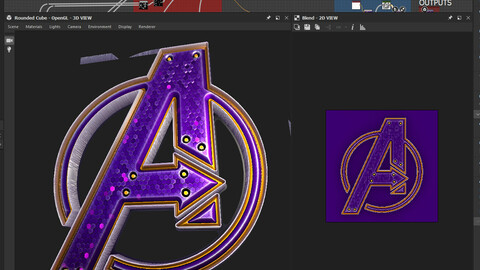 Avengers Logo Material