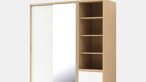 Spacer Sliding Wardrobe 600 Drawer Shelf Wardrobe