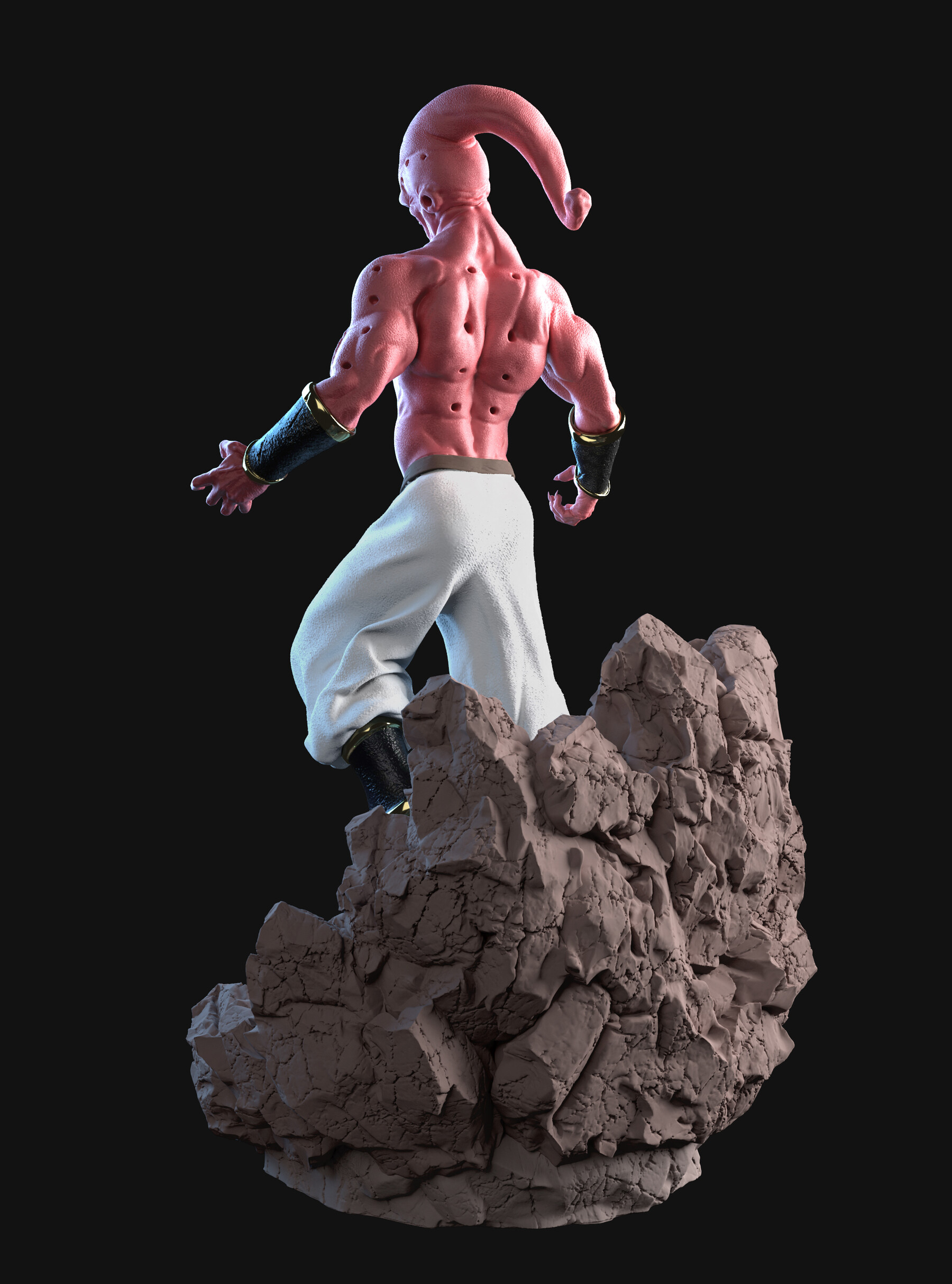 3D file Majin Boo Sculpture - Sekai 3D Models - Tested and Ready for 3D  printing・Template to download and 3D print・Cults