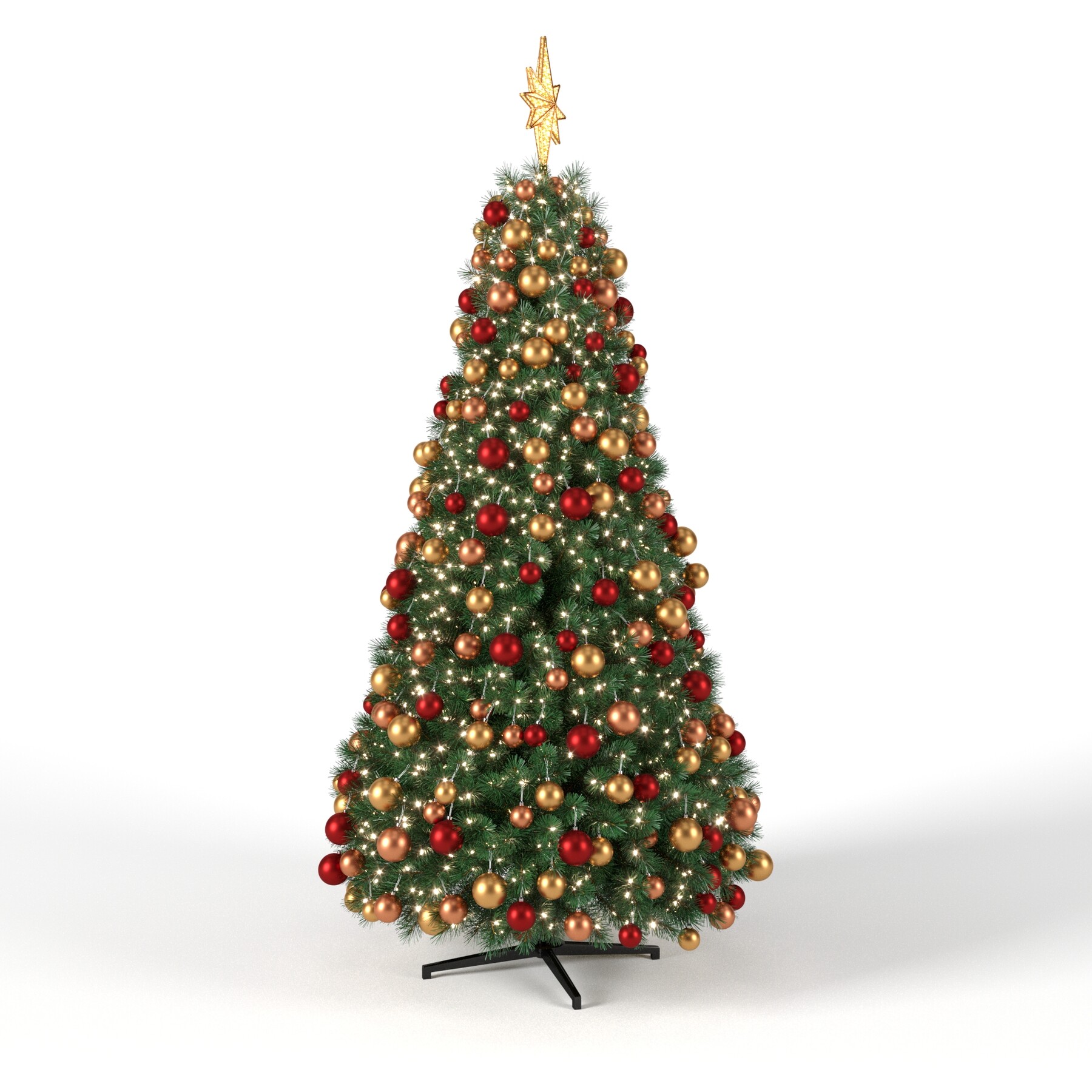 ArtStation TreeChristmas Tree 9 feet with Balls and Lights Resources