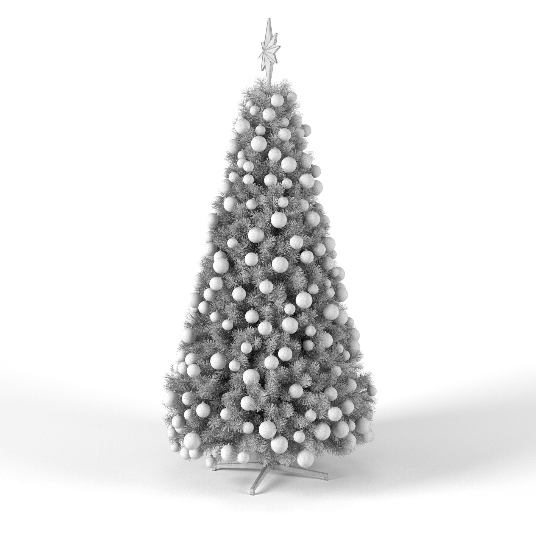 ArtStation TreeChristmas Tree 9 feet with Balls and Lights Resources
