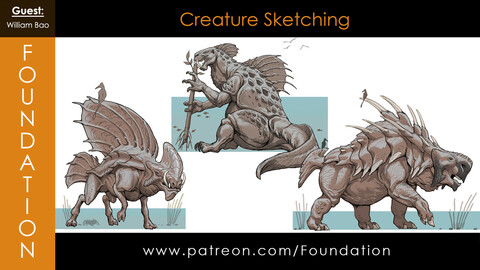 Foundation Art Group - Creature Sketching with William Bao