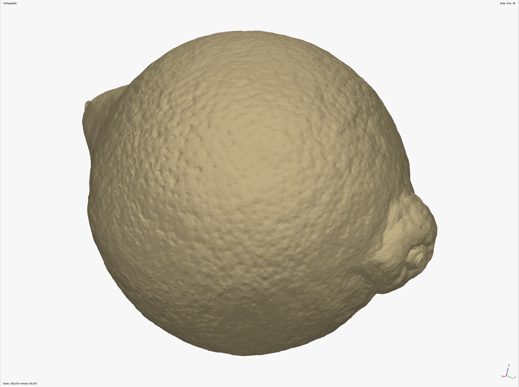 ArtStation - LEMON FRUIT 3D MODEL - LOW POLY \ HIGH POLY - CROSS ...