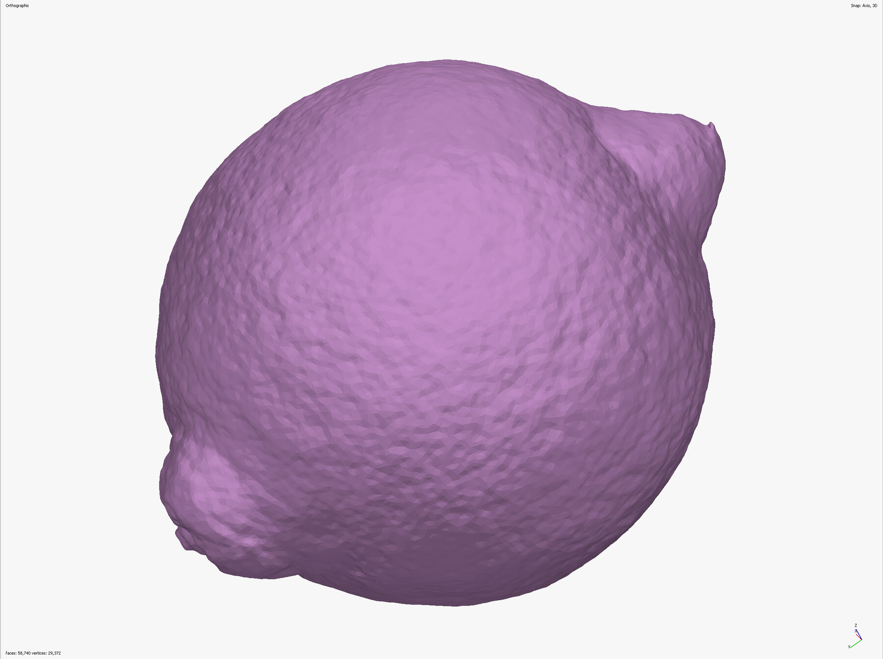 ArtStation - LEMON FRUIT 3D MODEL - LOW POLY \ HIGH POLY - CROSS ...