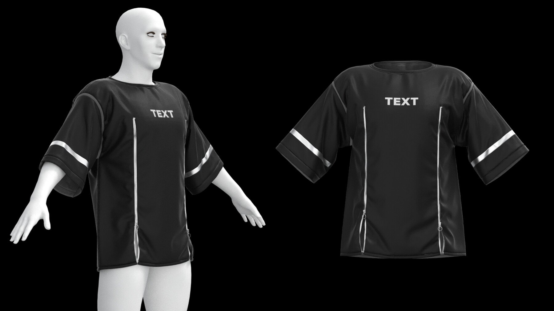 ArtStation - #005 Football Jersey T shirt - Clo 3D / Marvelous Designer +  FBX / DIGITAL FASHION / HYPEBEAST / FUTURE FASHION / CORTEIZ