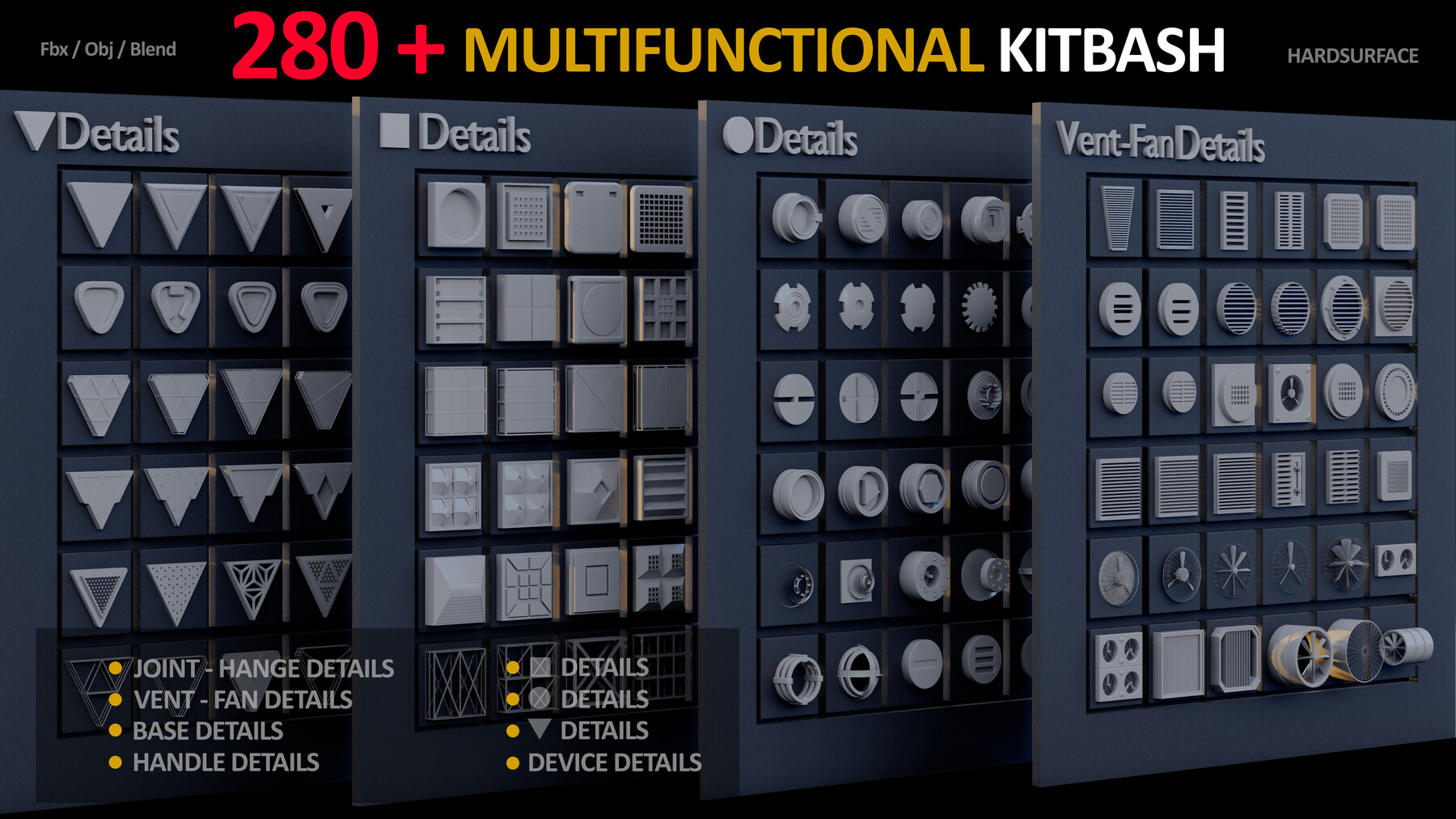 ArtStation - 280 + MULTIFUNCTIONAL KITBASH | Resources