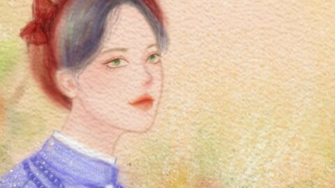 Snow white with Vietnam clothes