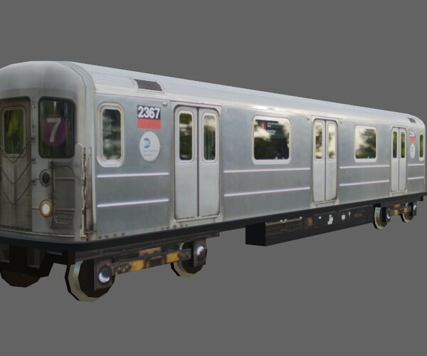 ArtStation - Subway Train - Metro Low-poly 3D model | Game Assets