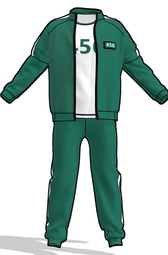 ArtStation Squid Game (Player's Male Costume) № 001218456 Game Assets