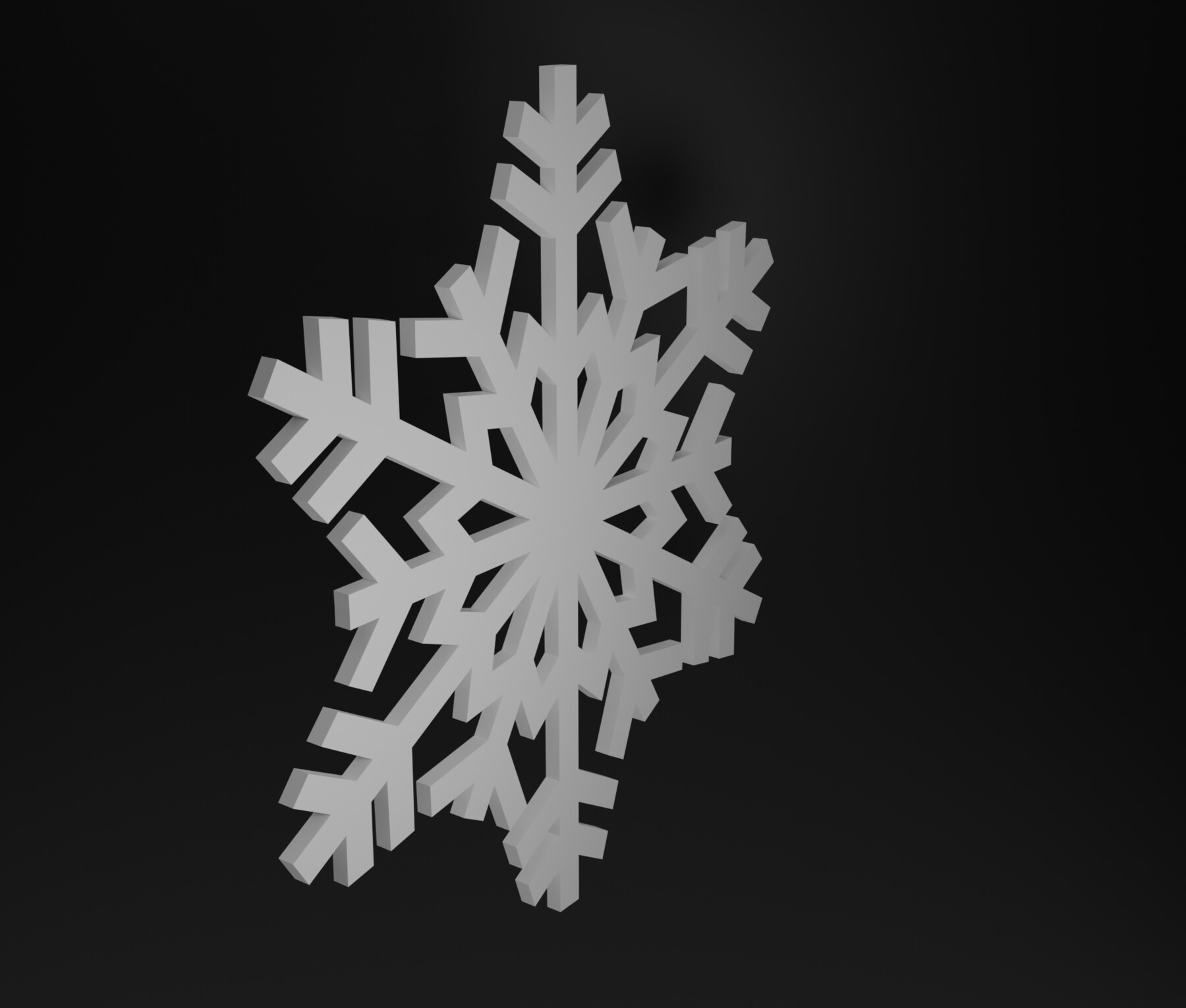 3D Snowflakes 5 pack SET - Commercial license