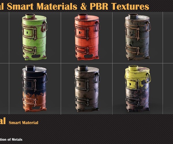 30 Leather Smart Materials + PBR Textures - Vol 11 - ZBrushCentral