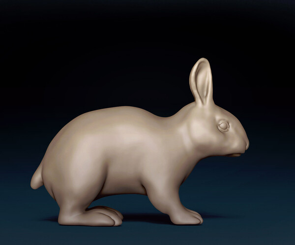 ArtStation - Rabbit Base Mesh 3D Model | Resources