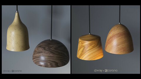 Wooden Pendant Light Pack