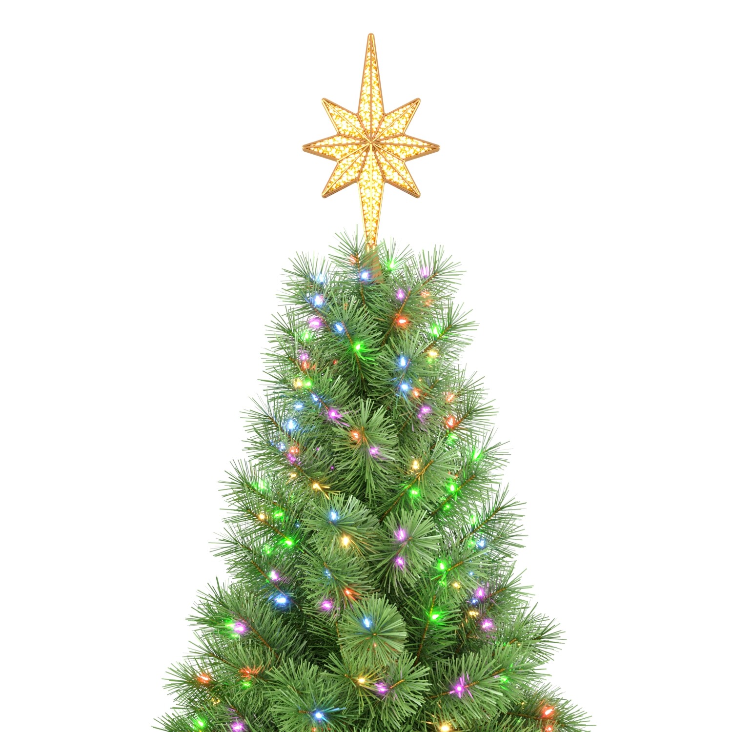 ArtStation - Tree-Christmas Tree 7 feet With Multicolor Lights | Resources