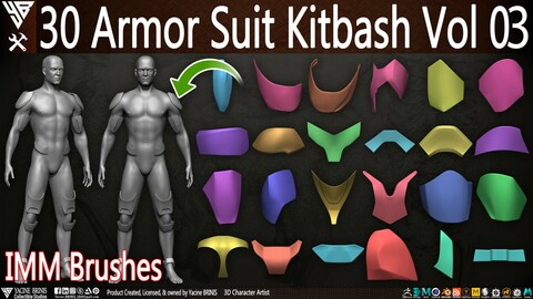 30 Armor Suit Kitbash Vol 03