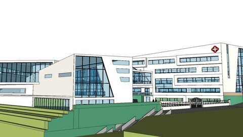 Sketchup City social Building-Hospital -02