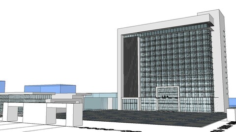 Sketchup City social Building-Hospital -023