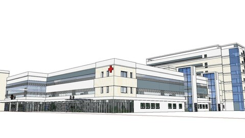 Sketchup City social Building-Hospital -025