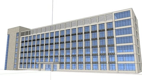 Sketchup City social Building-Hospital -039