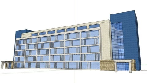 Sketchup City social Building-Hospital -042