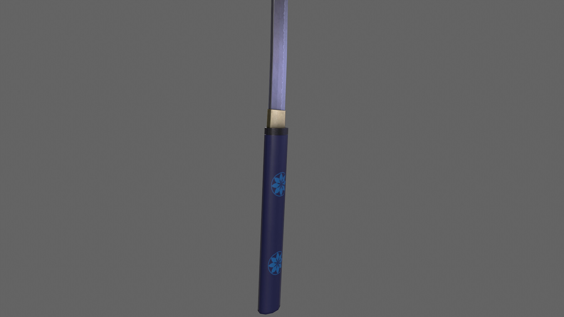 ArtStation - PBR Katana Japanese Sword (Blue) Ver.3 | Game Assets