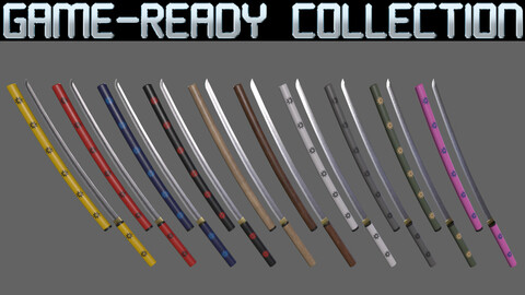 PBR Katana Japanese Sword Ver.3 - Collection