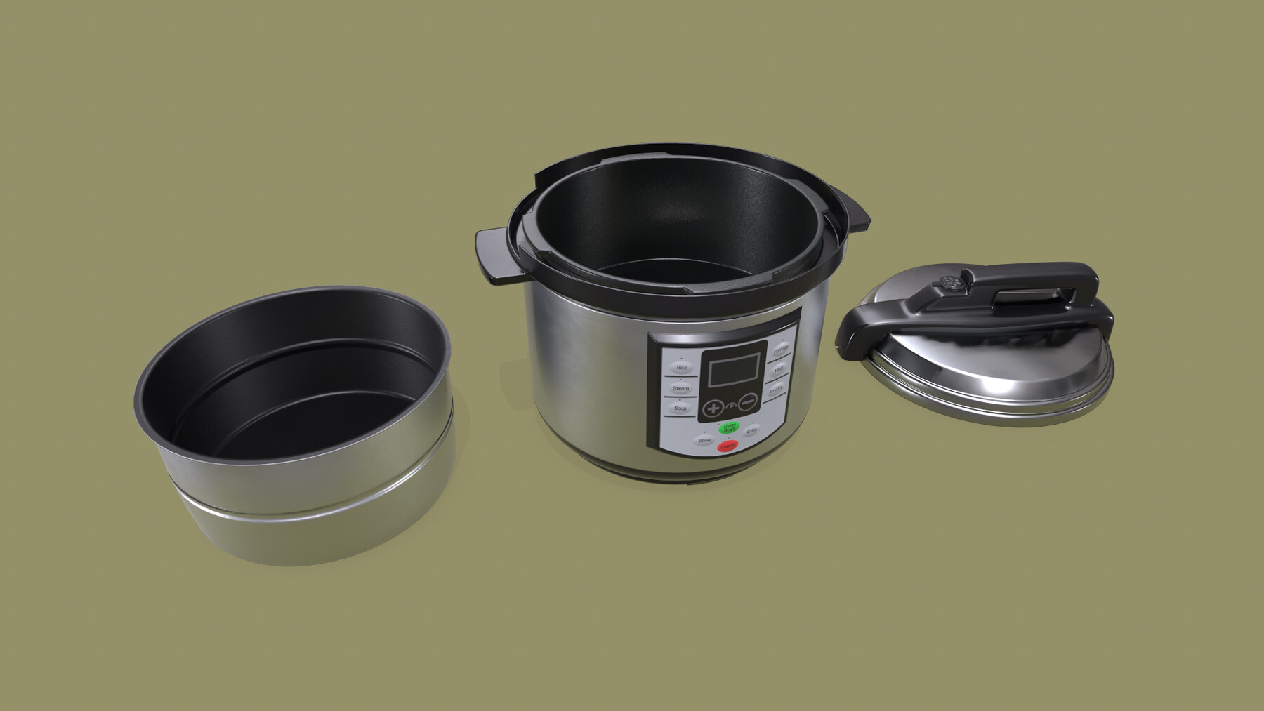 ArtStation Electric Pressure Cooker Game Assets