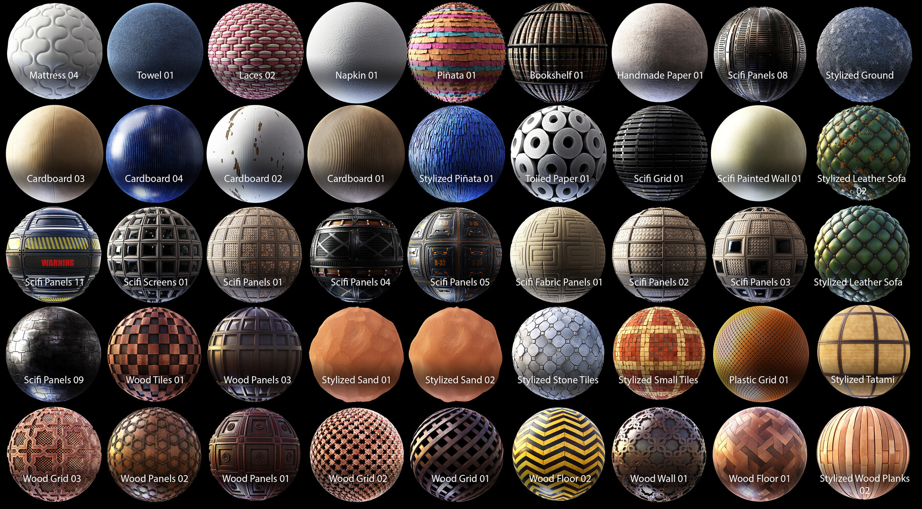 ArtStation - 99 PBR Substance Designer Materials Vol.03 | Game Assets