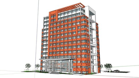 Sketchup City social Building-Hospital -061