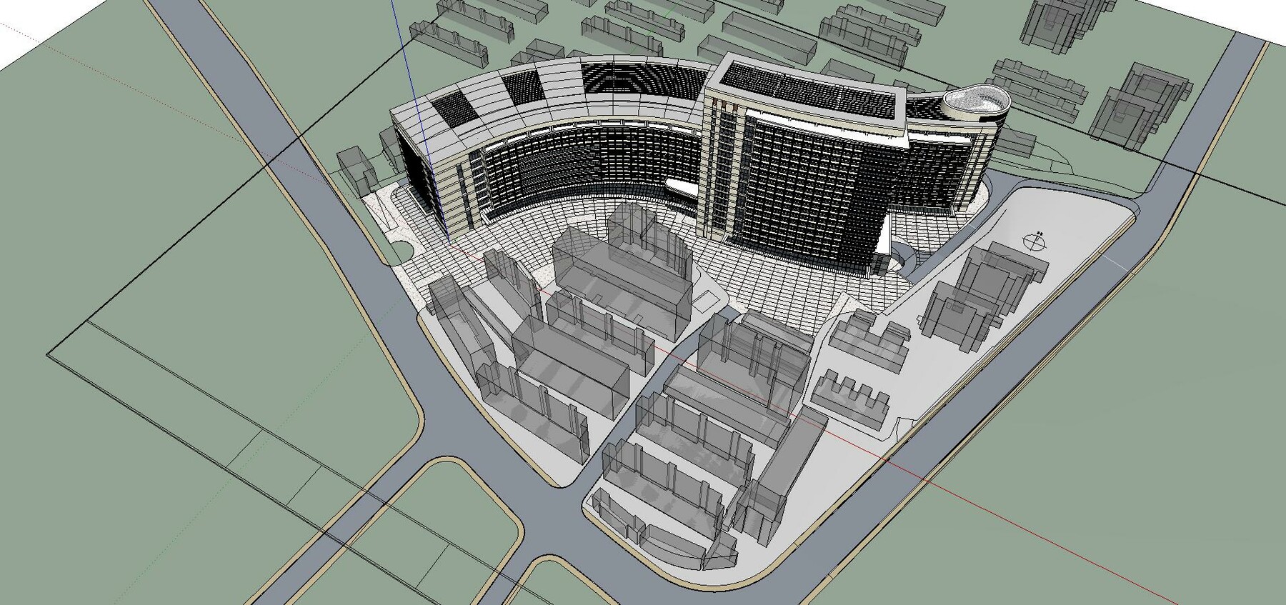 ArtStation - Sketchup City social Building-Hospital -063 | Resources